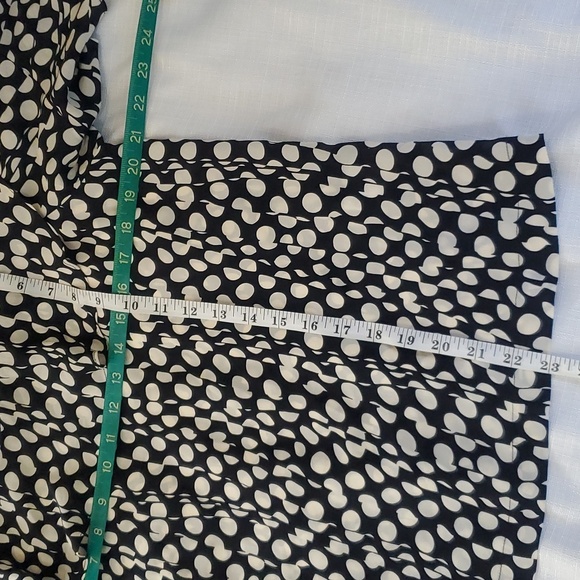 J. Crew Collection Silk Cold-Shoulder Top in Ratti Polka Dot Size L - Picture 10 of 10